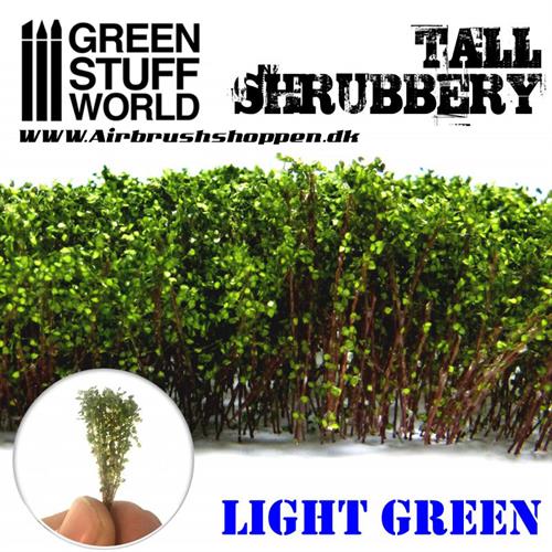 Plante - Tall Shrubbery - Light Green - Høje budskadser